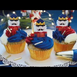 24 Caissettes Cupcakes + 24 Cake Toppers Casse Noisette Scrapcooking