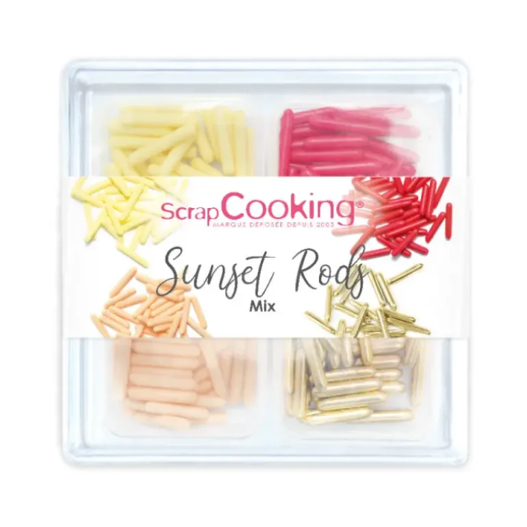 4 Décors en Sucre Sunset Rods 60 g Scrapcooking