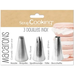 3 Douilles Pâtissières pour Macarons Scrapcooking