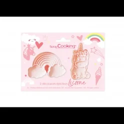 2 Emporte-pièces avec éjecteurs Licorne Scrapcooking