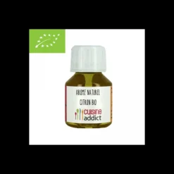 Arôme Alimentaire Bio Citron 58 ml Cuisineaddict