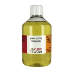 Arôme Alimentaire Naturel Citronnelle 500 ml Cuisineaddict