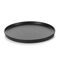 Assiette Plate Porcelaine Noire 28 cm Adélie Revol
