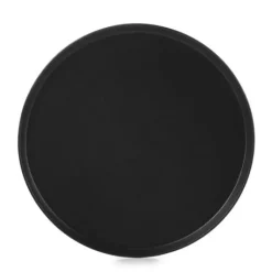 Assiette Plate Porcelaine Noire 24 cm Adélie Revol