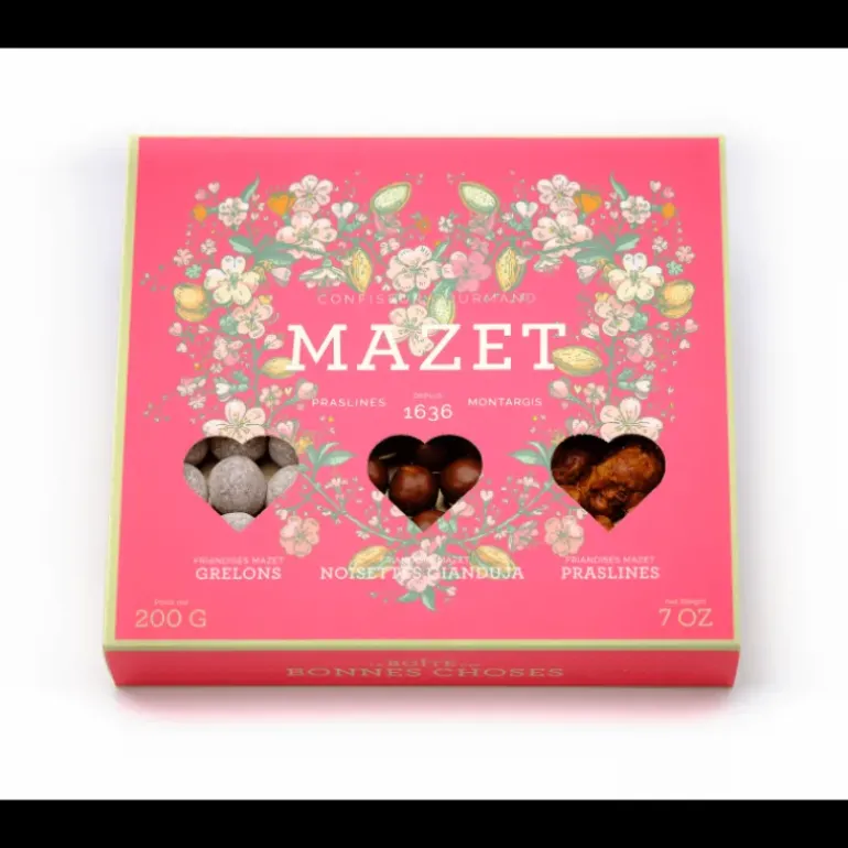 Assortiment Friandises Boîte Bonnes Choses Cœur 200 g Mazet
