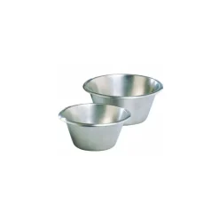 Bassine Pâtissière Ø 18 cm fond plat inox
