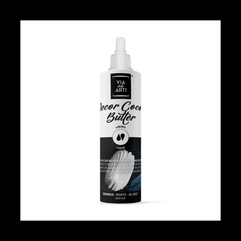 Beurre de Cacao Coloré Blanc 200 g Via delle Arti