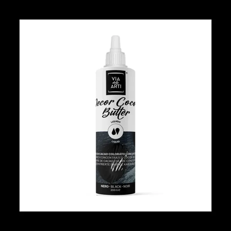 Beurre de Cacao Coloré Noir 200 g Via delle Arti