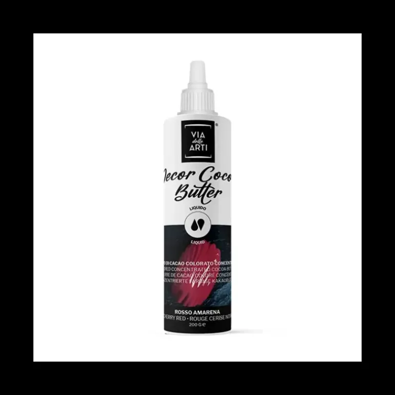 Beurre de Cacao Coloré Rouge Cerise 200 g Via delle Arti
