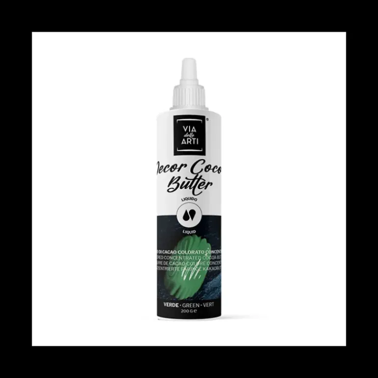 Beurre de Cacao Coloré Vert 200 g Via delle Arti