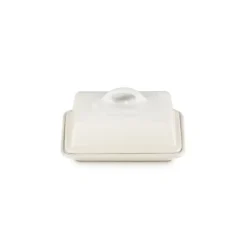 BeurrierCéramique avec Couvercle Meringue Le Creuset