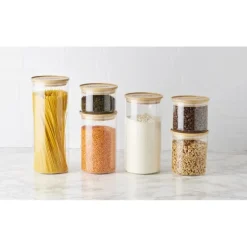 Bocal en Verre 400 ml avec Couvercle Bambou Stor'eat Mastrad