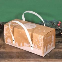 Boîte à Bûche 35 x 11 cm Kraft Patisdécor