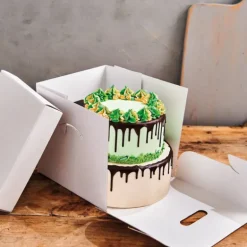 Boîte à Gâteau Carré 25.5x25.5cm H.25cm (x1) Funcakes