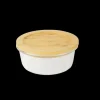 Boîte de Conservation en Verre et Bambou Rond 620 ml Pebbly