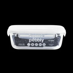 Boîte de Conservation en Verre Rectangle 1,2 L Pebbly