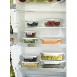 Boîte de Conservation en Verre Rectangle 1,2 L Pebbly