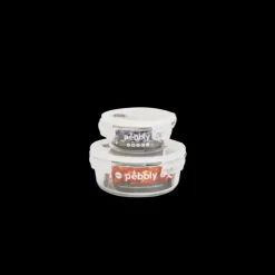 Boîte de Conservation en Verre Rond 950 ml Pebbly