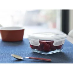 Boîte de Conservation en Verre Rectangle 400 ml Pebbly