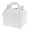 Boîte Pâtissière Blanche avec Poignées - 20 x 18 x H 7 cm - (x50)