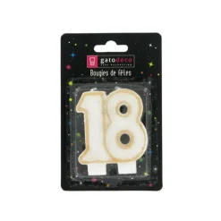 Bougie Anniversaire 18 ans Gatodéco