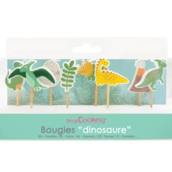 Bougie Dinosaure 7,5 cm (x8) Scrapcooking