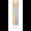 Bougies Longues Argentées 12 cm (x12) Scrapcooking