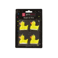 Bougies Petits Canards (x4) Gatodéco