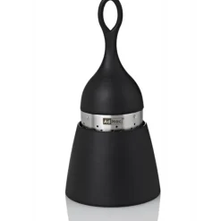 Boule à Thé avec Support Noir Ø 4 cm x H 12,5 cm AdHoc