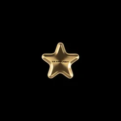 Bouton Etoile Doré Ø 5,7 cm Signature Le Creuset