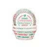 Caissette à Cupcake Merry Christmas Vert et Rouge Ø 5 cm (x50) House of Marie