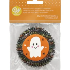 Caissettes Cupcakes Fantôme Halloween Wilton (x75)