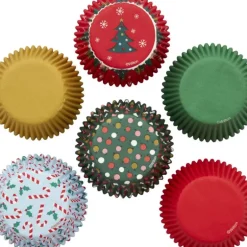 Caissettes Cupcakes Fêtes de Noël 6 motifs (x150) Wilton