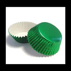 Caissettes Cupcakes Vert Métallique (x24) House of Marie