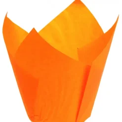Caissettes en Papier Tulipcup Orange Ø 5 cm H 8 cm (x200)