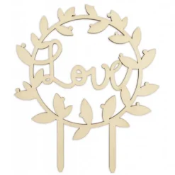 Cake Topper Bois Love 12,5 cm Scrapcooking