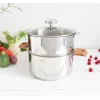 Casserole et Cuit Vapeur Inox Ø 24 cm Anses Olivier Biome Cristel