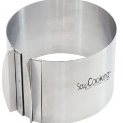 Cercle à Pâtisserie Extensible Inox H 12 cm Scrapcooking