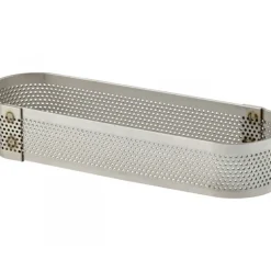 Cercle à Tarte Oblong Inox Perforé 30x11 cm H.2 cm