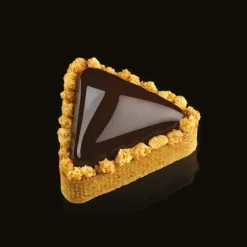 Cercle à Tarte Triangle Inox Micro-perforé 8,5 x 7,5 cm x H 2 cm Pavoni