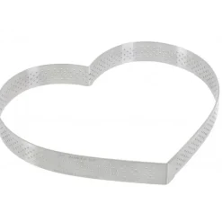 Cercle perforé forme coeur ø 18 cm de L'école Valrhona par De Buyer