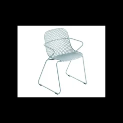 Chaise en Acier avec Assise Résine Bleu Ether Ramatuelle 73’ Grosfillex