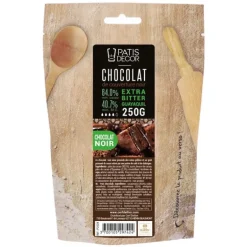 Chocolat de Couverture Noir Extra Bitter Guayaquil 64% 250 g Patisdécor