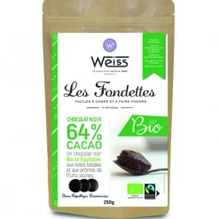 Chocolat Noir Bio 64% Fondettes 250g Weiss
