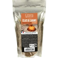 Éclats de Caramel au Beurre Salé 220 g Patisdécor