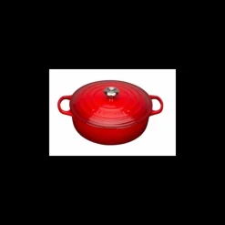 Cocotte en fonte Basse 30 cm Cerise Le Creuset Signature