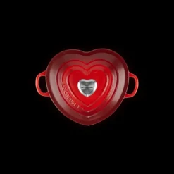 Cocotte en Fonte Cœur 20 cm Cerise Le Creuset
