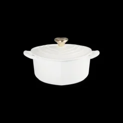 Cocotte en Fonte Cœur 20 cm Blanc Le Creuset