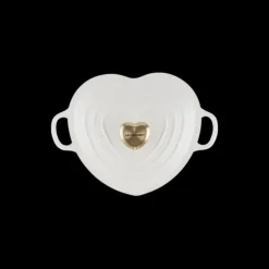 Cocotte en Fonte Cœur 20 cm Blanc Le Creuset