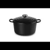 Cocotte en Fonte Haute 26 cm Noir Ebène Le Creuset